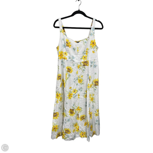 Dress Casual Midi By Old Navy In Floral Print, Size: Lp