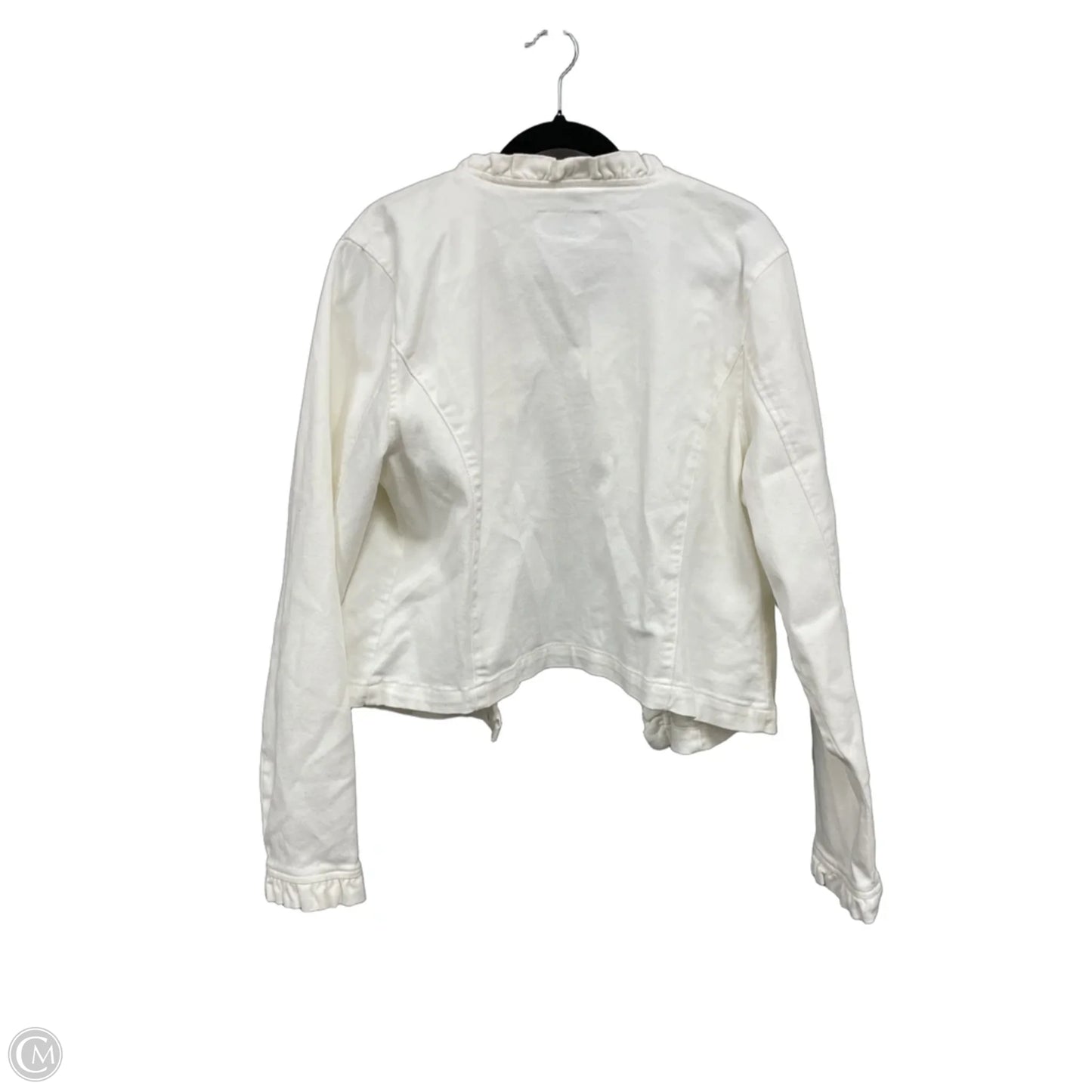 Jacket Denim By Draper James In Cream, Size: Xxl