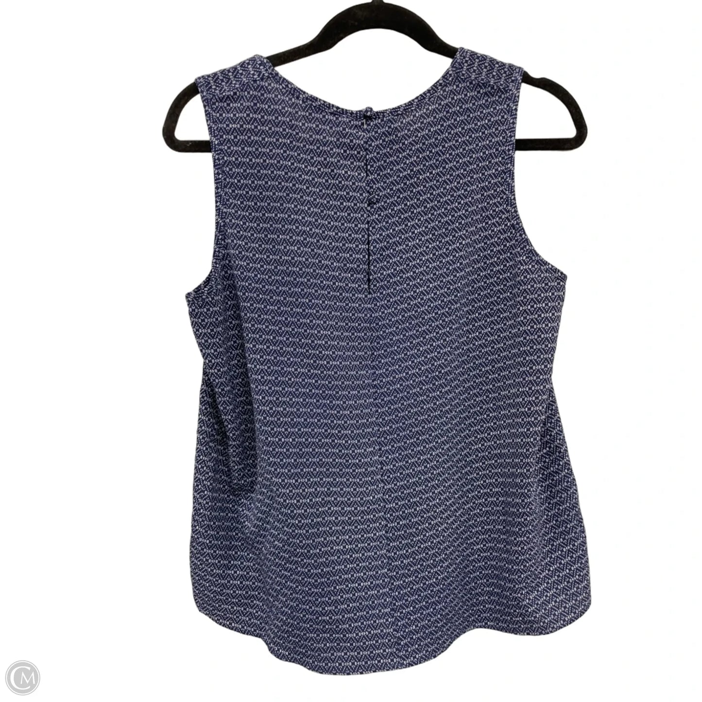 Top Sleeveless By Market & Spruce In Blue & White, Size: M