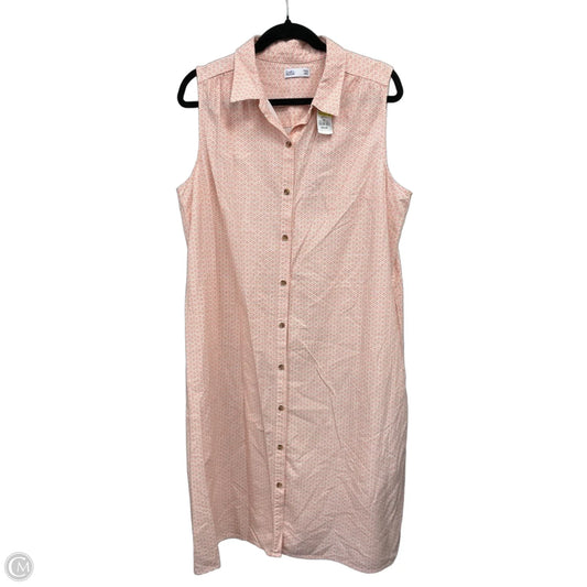 Dress Casual Midi By Old Navy In Pink, Size: Xl