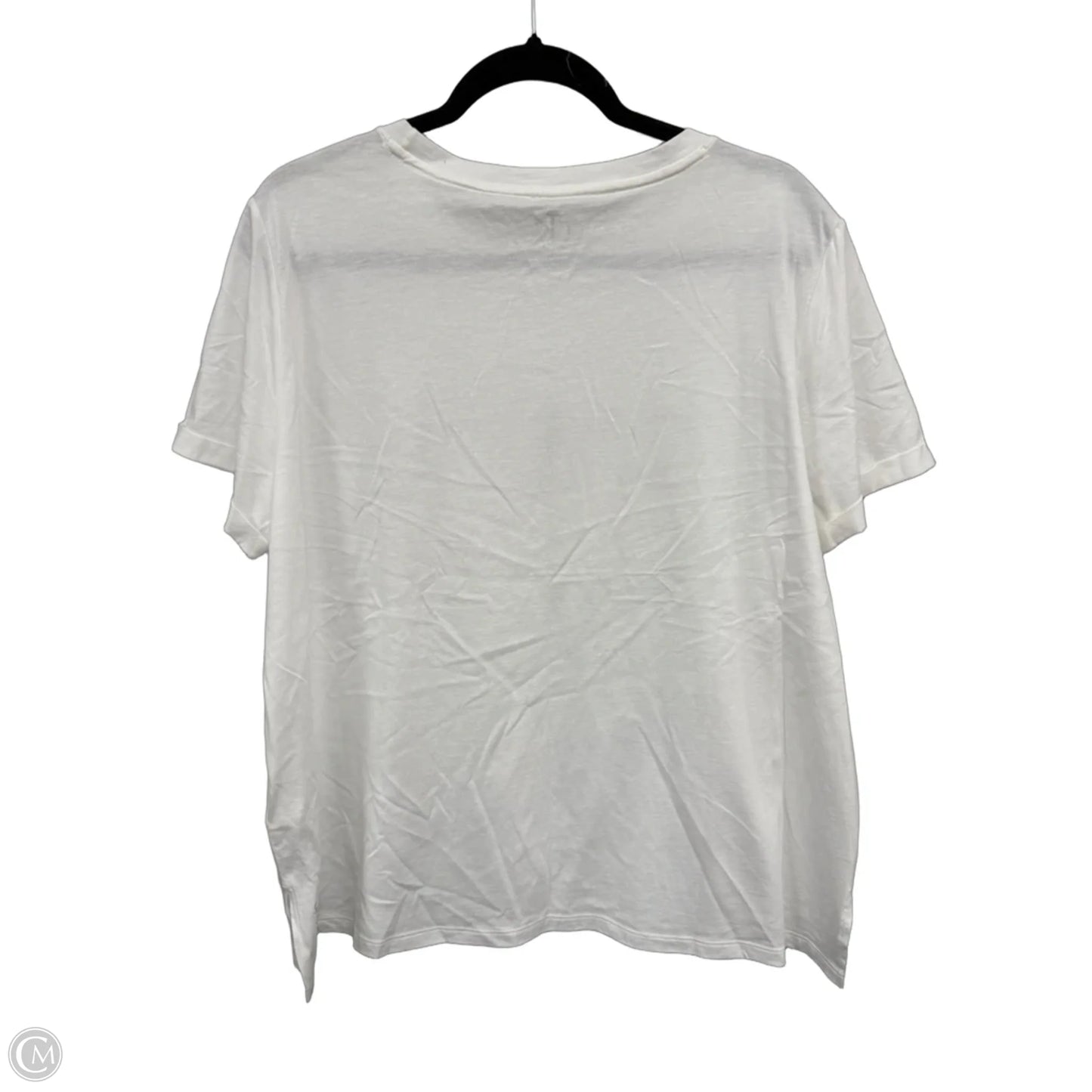 Top Short Sleeve Basic By Calvin Klein In White, Size: Xxl