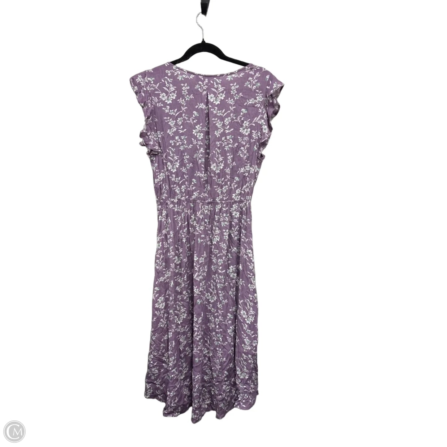 Dress Casual Midi By Clothes Mentor In Floral Print, Size: L