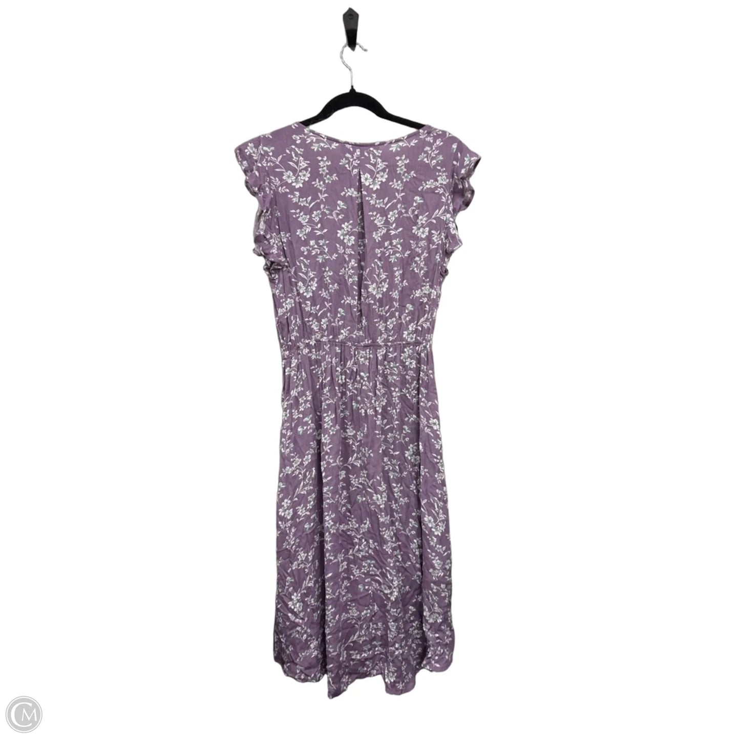Dress Casual Midi By Clothes Mentor In Floral Print, Size: L