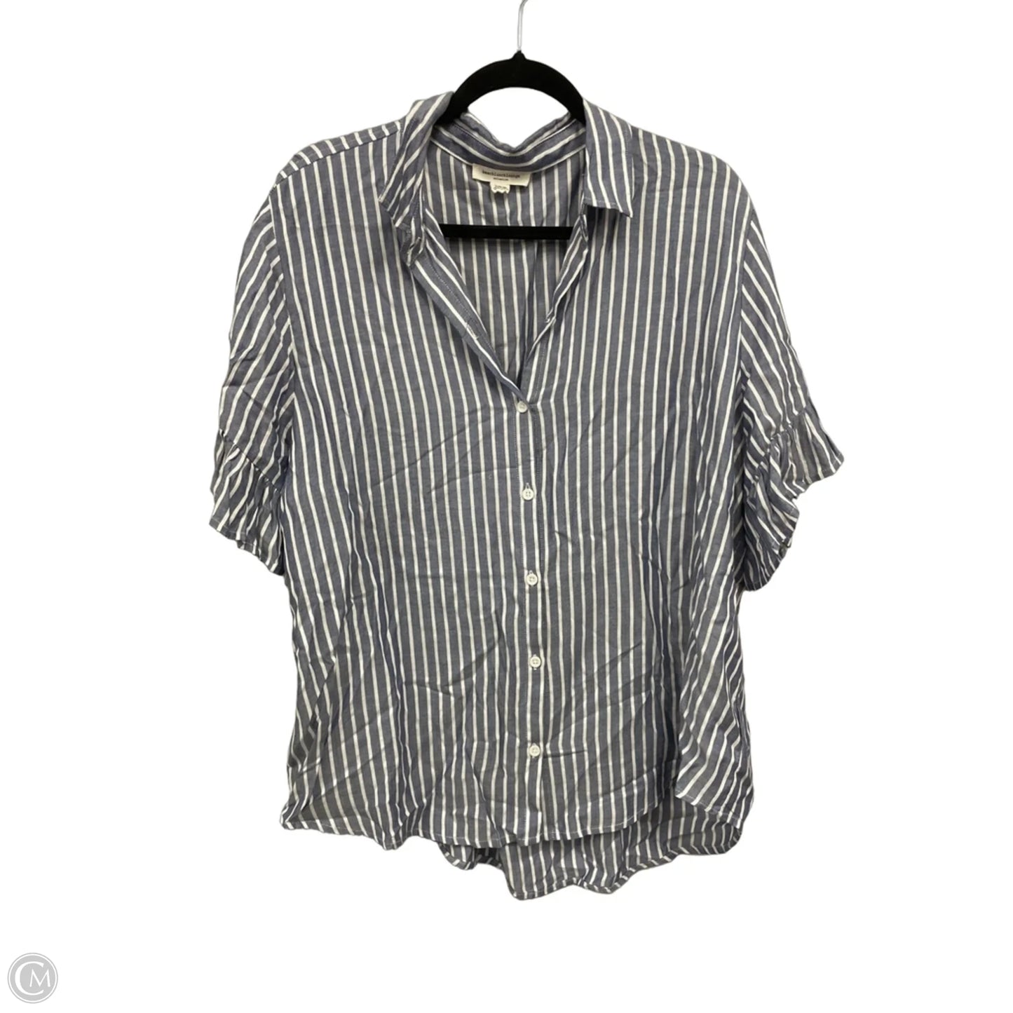 Top Short Sleeve By Beachlunchlounge In Striped Pattern, Size: Xl