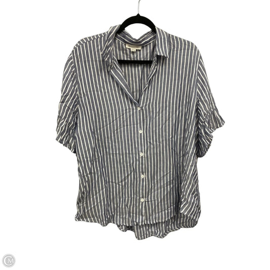 Top Short Sleeve By Beachlunchlounge In Striped Pattern, Size: Xl