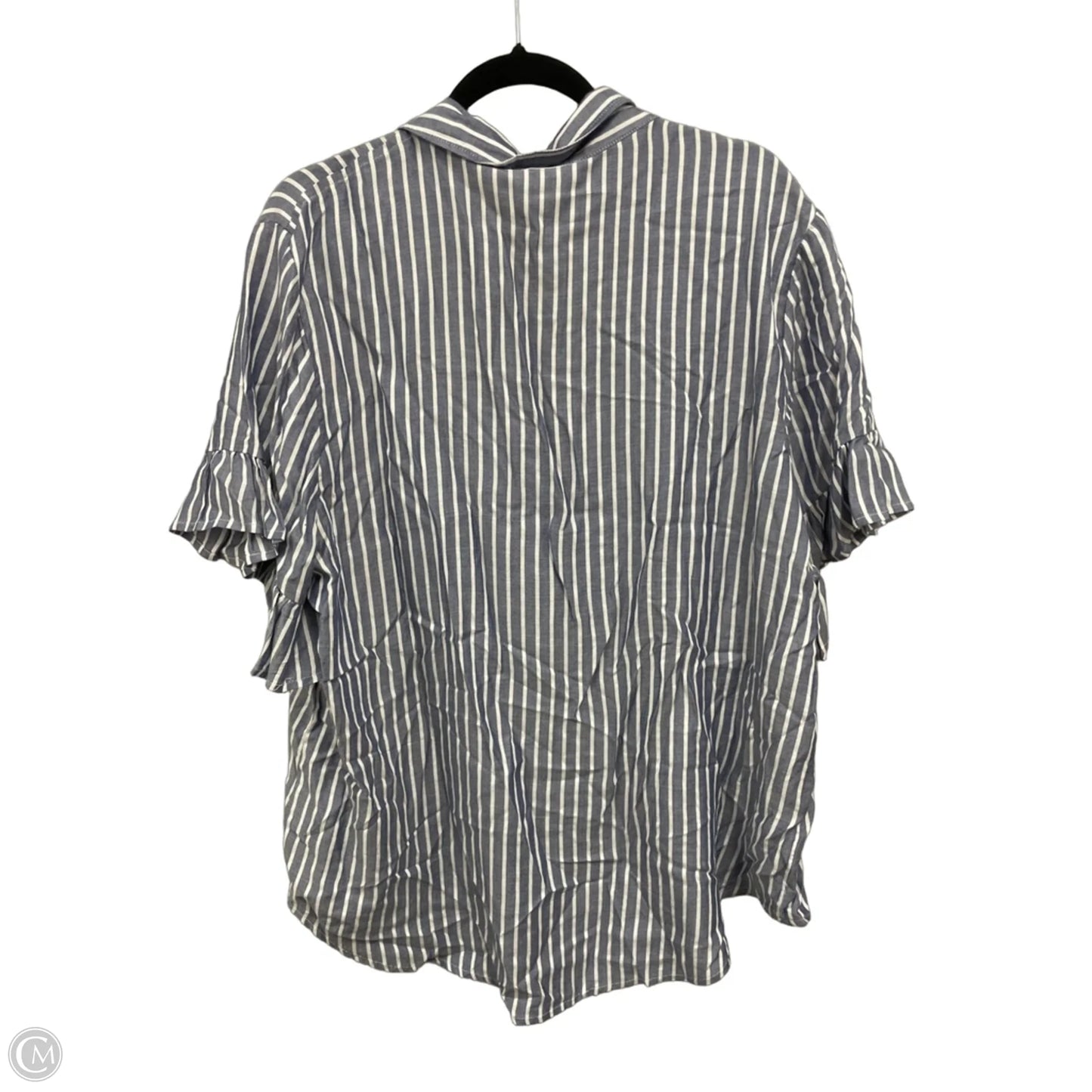 Top Short Sleeve By Beachlunchlounge In Striped Pattern, Size: Xl