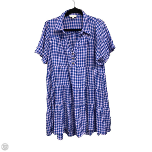 Dress Casual Short By Umgee In Checkered Pattern, Size: Xl