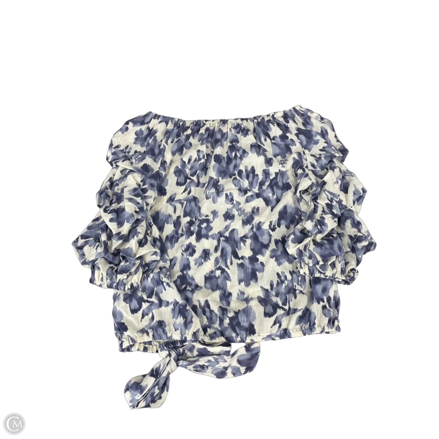 Pants Set 2pc By Vince Camuto In Blue & Cream, Size: L