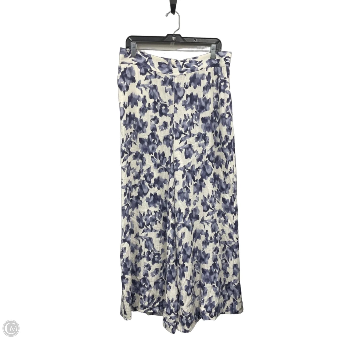 Pants Set 2pc By Vince Camuto In Blue & Cream, Size: L