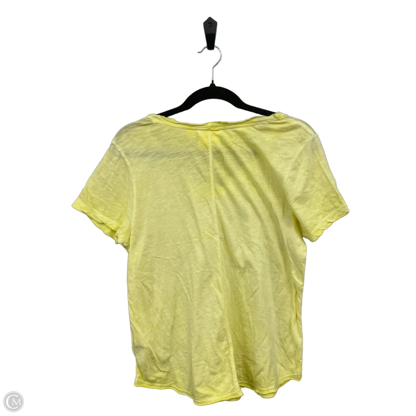 Top Short Sleeve Basic By Maeve In Yellow, Size: M