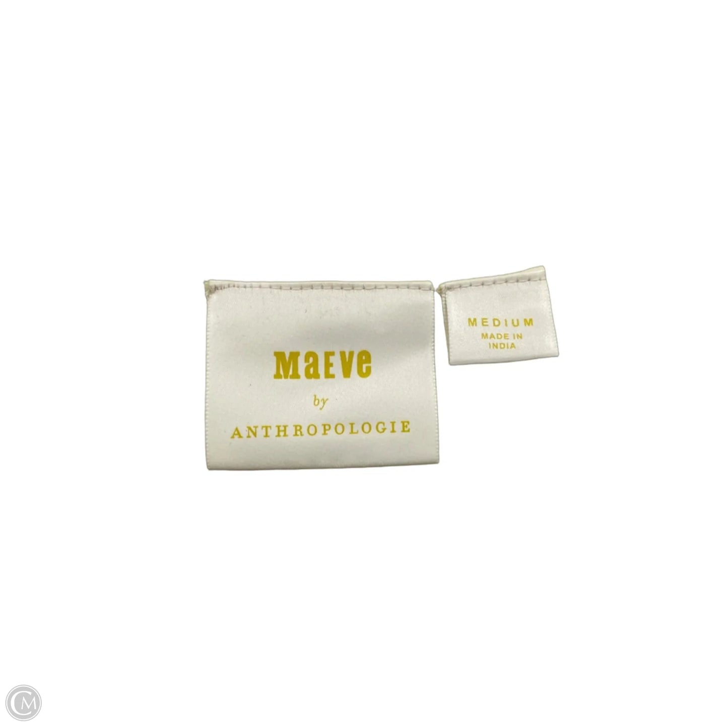 Top Short Sleeve Basic By Maeve In Yellow, Size: M