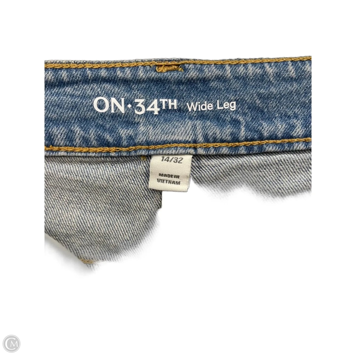 Jeans Wide Leg By On 34th In Blue, Size: 14