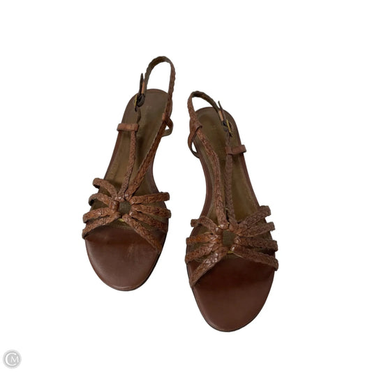 Sandals Heels Kitten By Naturalizer In Brown, Size: 7.5