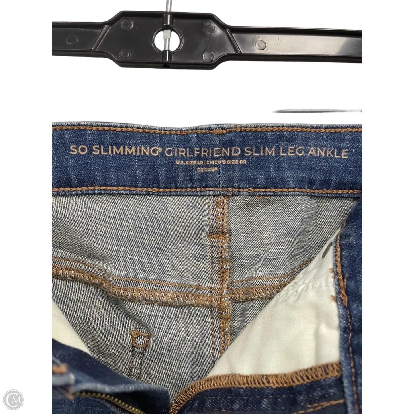 Jeans Skinny By Chicos In Blue, Size: 4