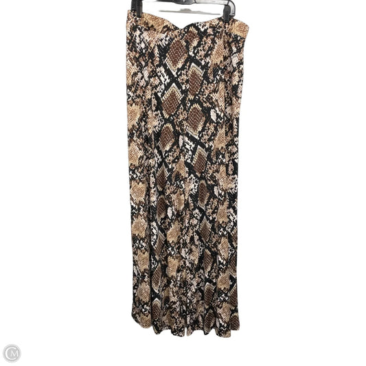 Pants Wide Leg By Clothes Mentor In Snakeskin Print, Size: 2x