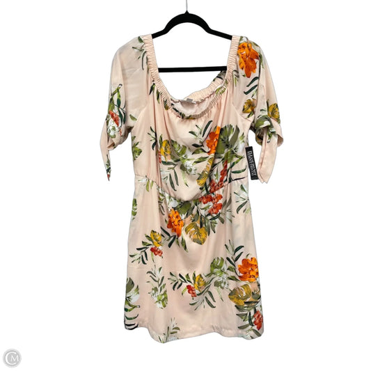 Dress Casual Short By New York And Co In Floral Print, Size: Xl