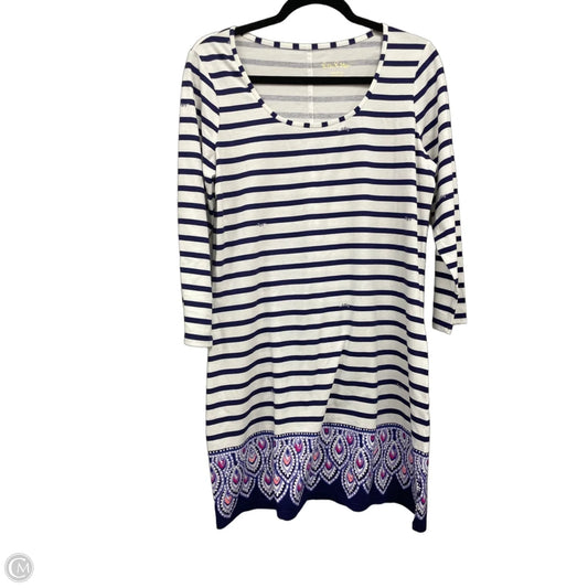 Dress Designer By Lilly Pulitzer In Striped Pattern, Size: L