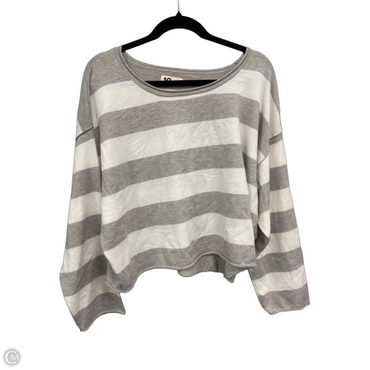 Sweater By So In Striped Pattern, Size: Xl
