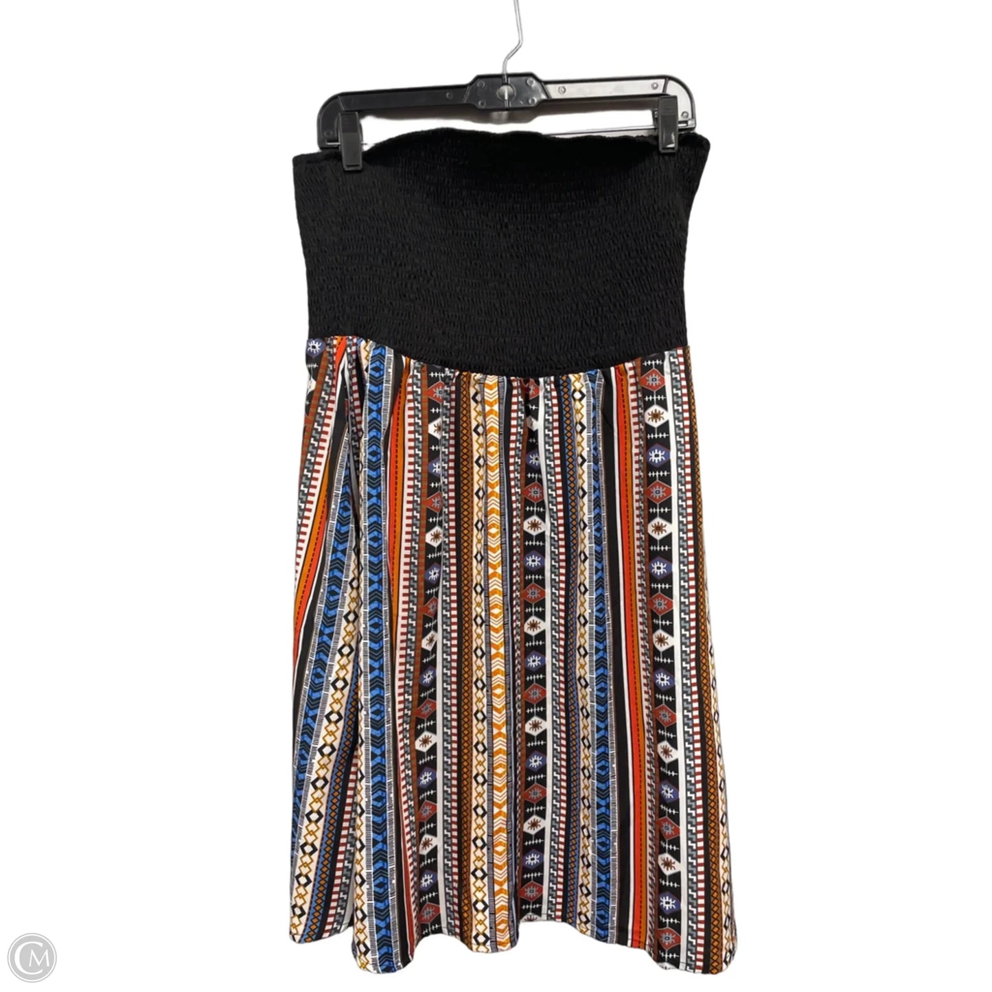 Dress Casual Short By Shein In Black & Orange, Size: Xl