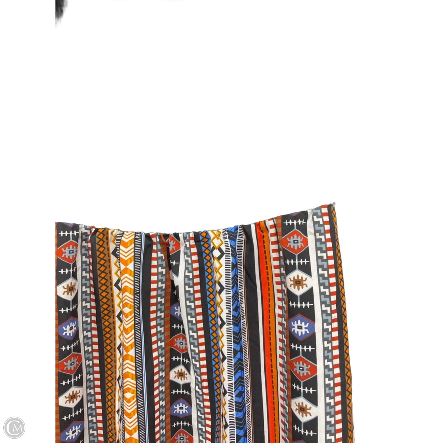 Dress Casual Short By Shein In Black & Orange, Size: Xl
