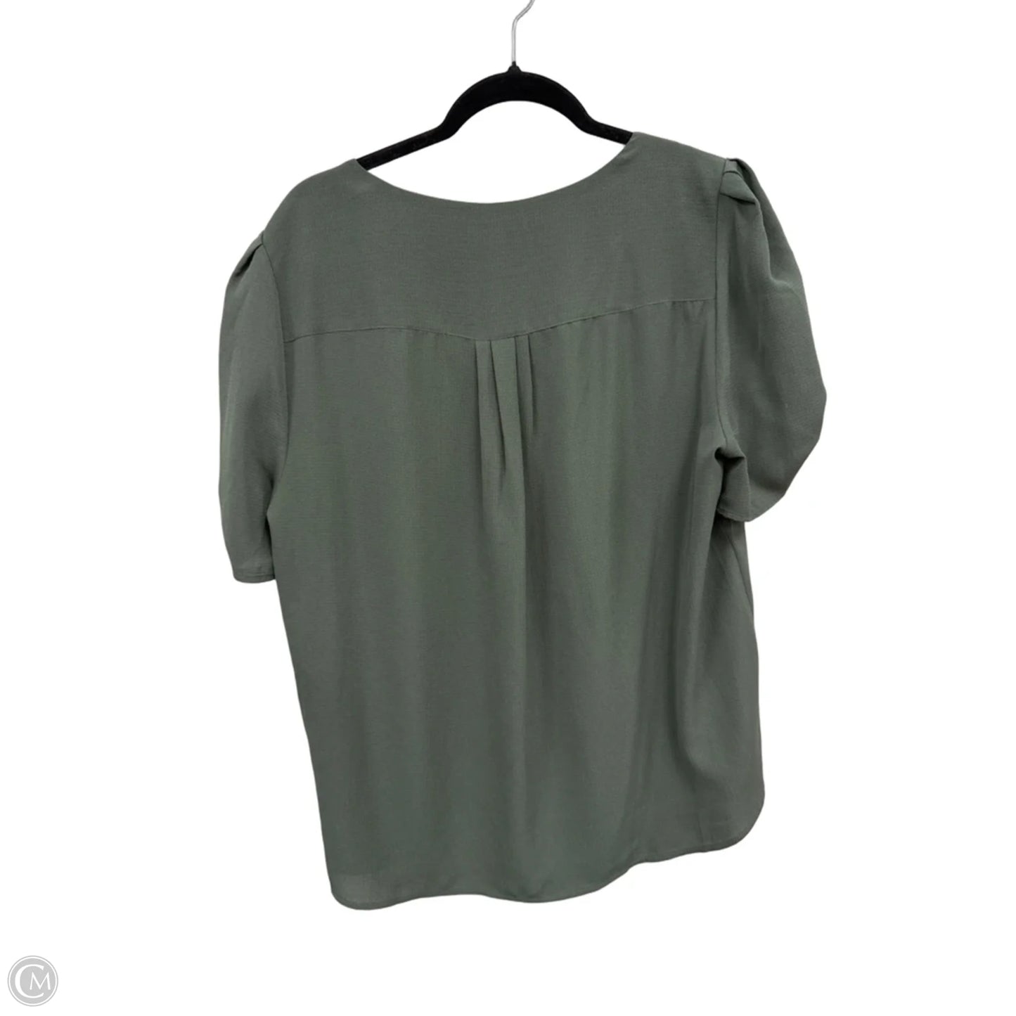 Top Short Sleeve By Adrianna Papell In Green, Size: Xl