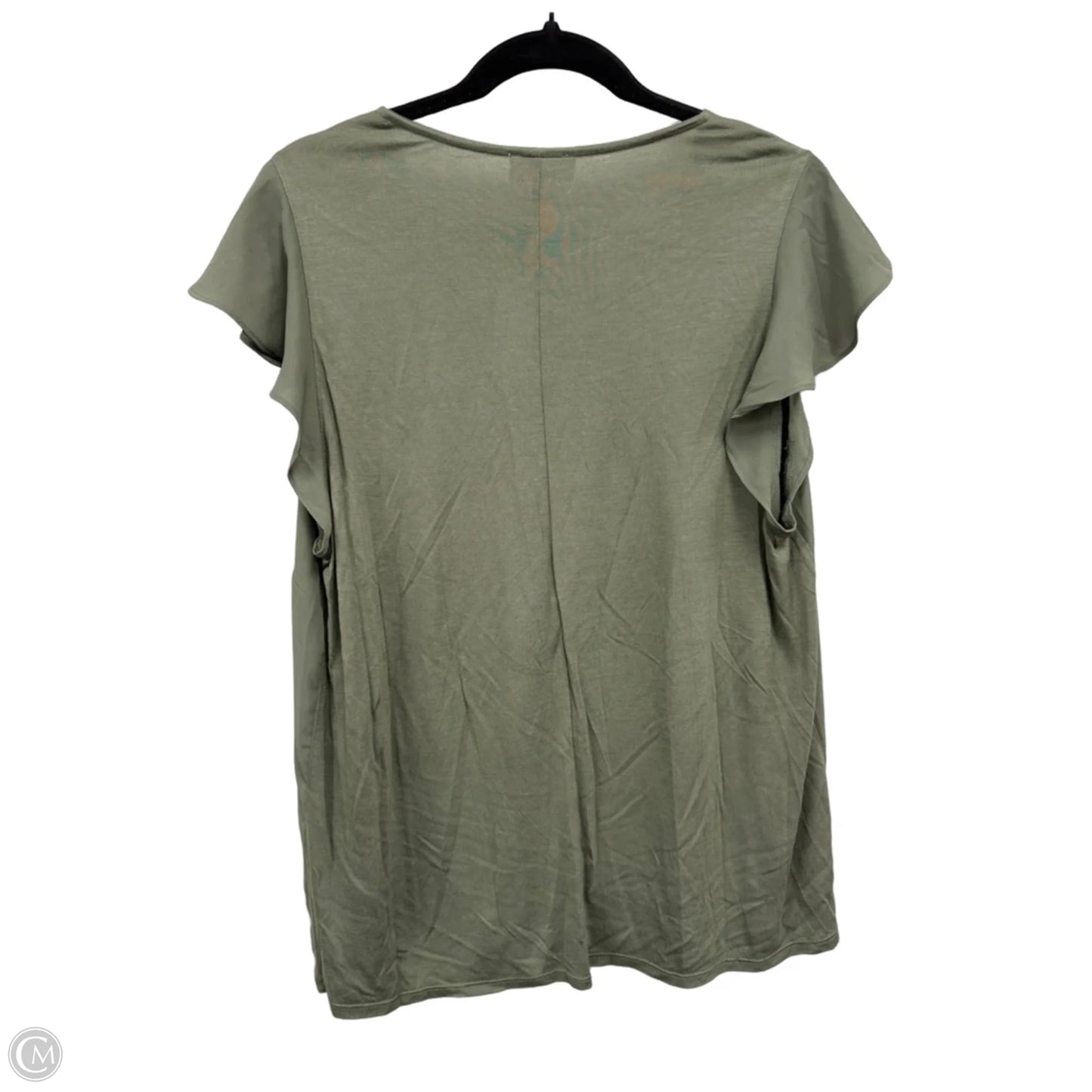 Top Short Sleeve By Loft In Green, Size: Xl
