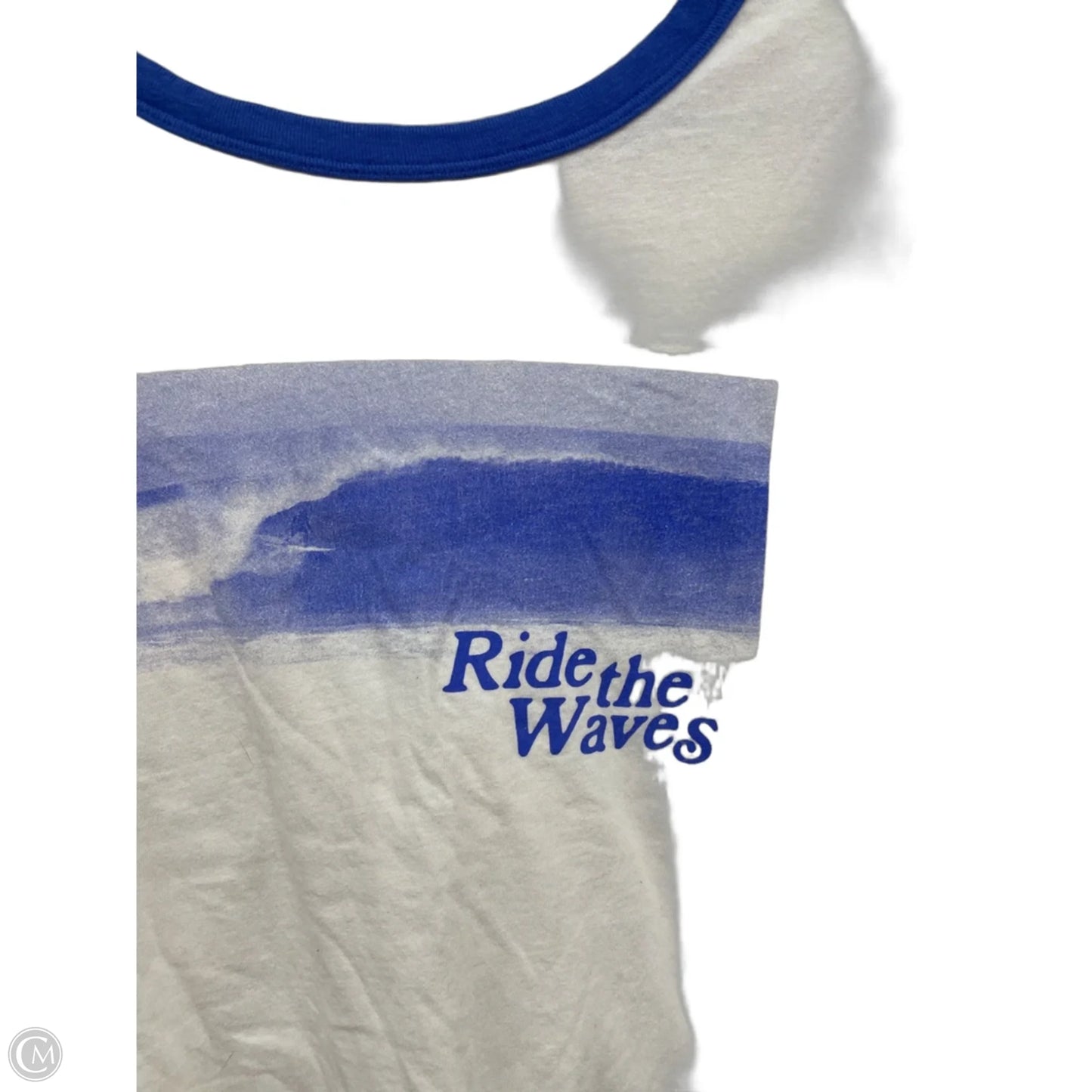 Top Short Sleeve Basic By Old Navy In Blue, Size: M