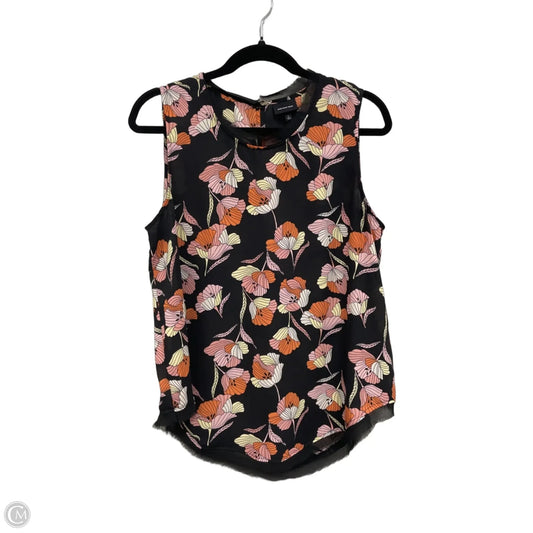 Top Sleeveless By Who What Wear In Floral Print, Size: L