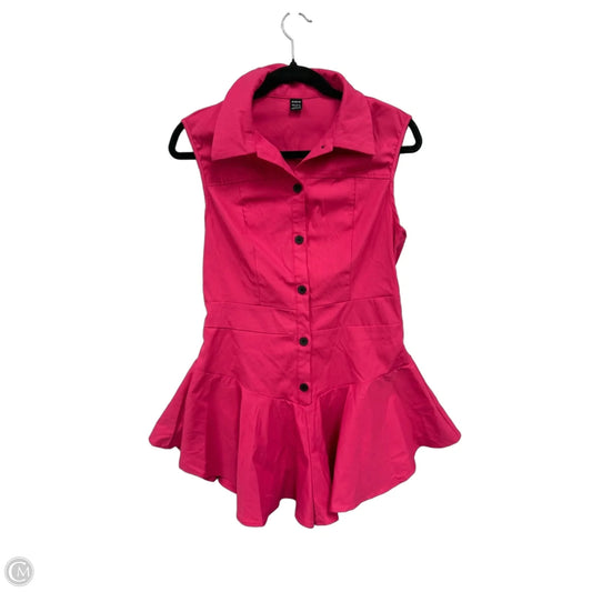 Dress Casual Short By Shein In Pink, Size: L