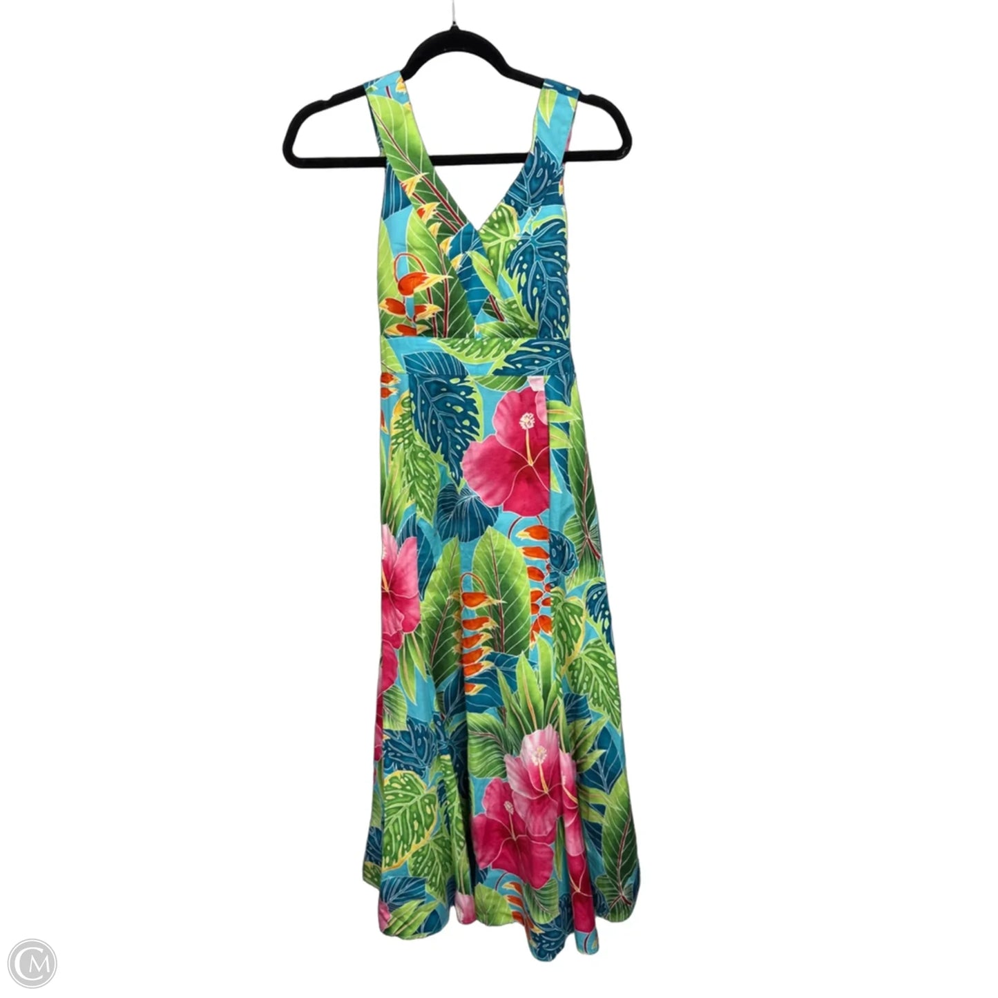 Dress Casual Midi By Clothes Mentor In Tropical Print, Size: M