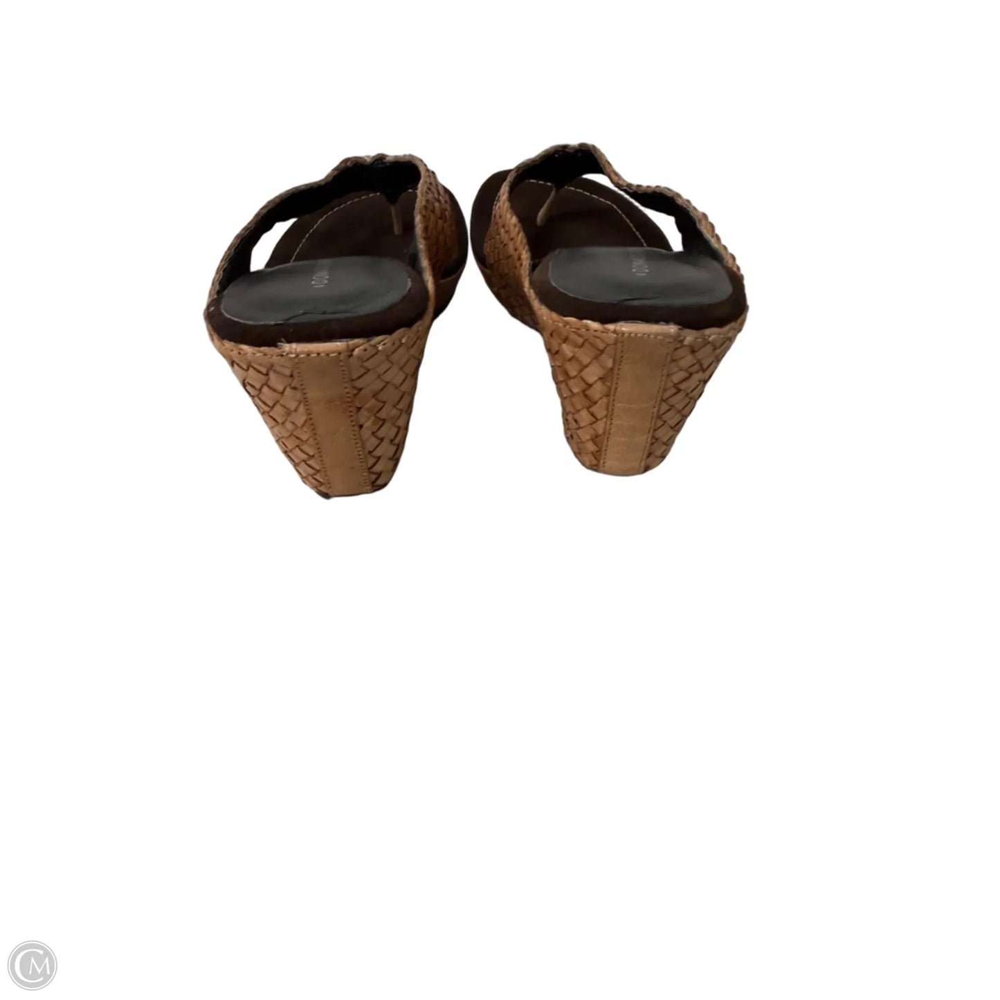 Sandals Heels Wedge By Donald Pliner In Tan, Size: 8.5