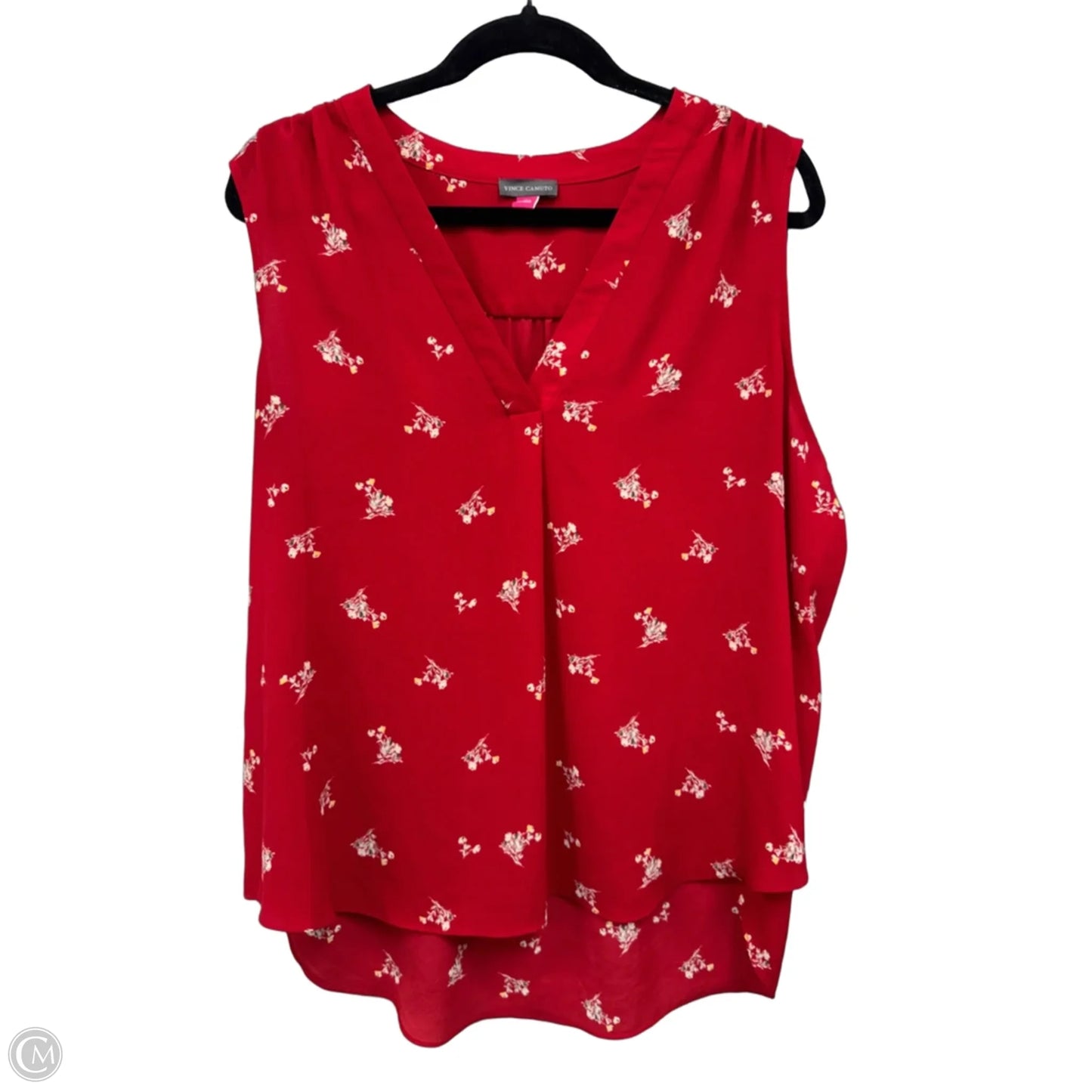 Top Sleeveless By Vince Camuto In Floral Print, Size: Xl