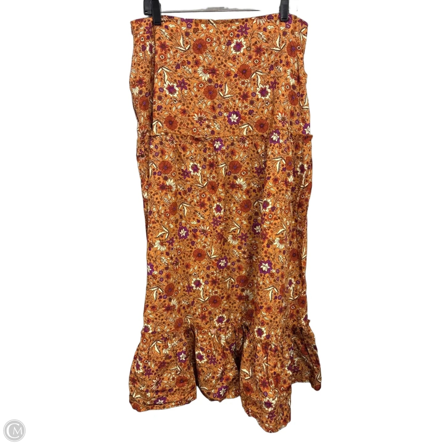 Skirt Maxi By Clothes Mentor In Floral Print, Size: Xl