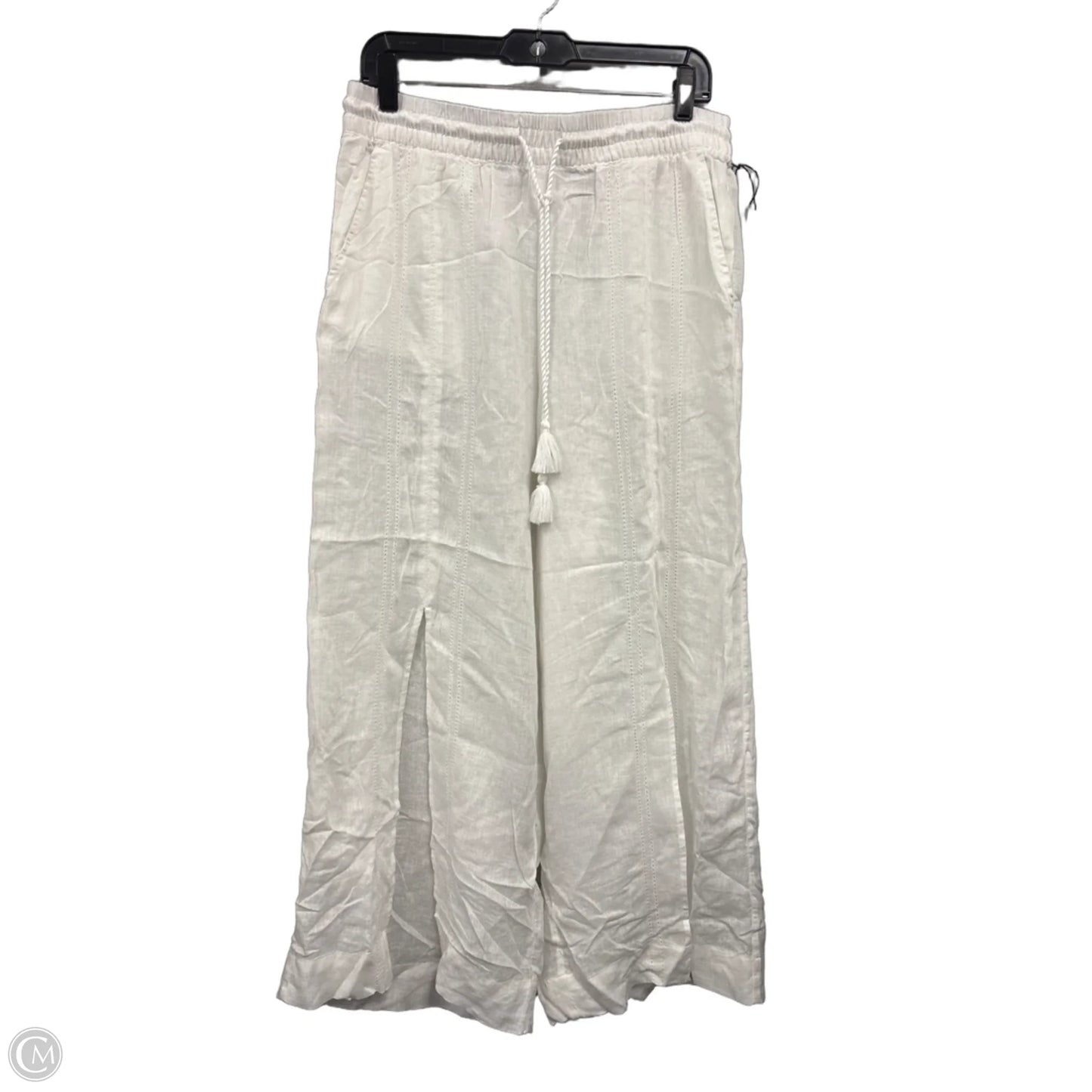 Pants Wide Leg By Tahari In White, Size: L