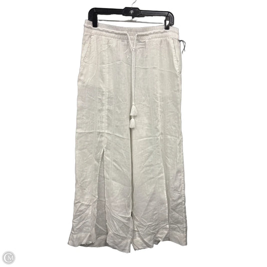 Pants Wide Leg By Tahari In White, Size: L