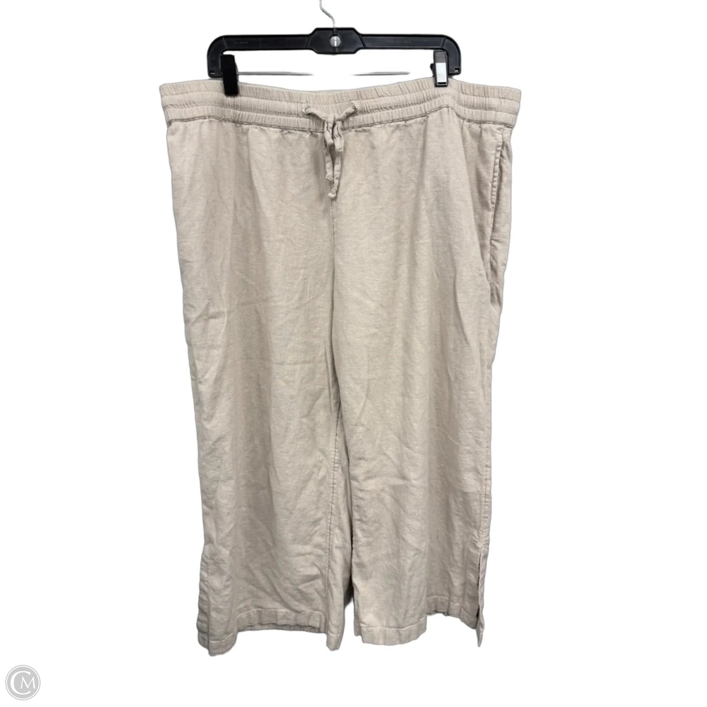 Pants Wide Leg By Clothes Mentor In Tan, Size: Xlp