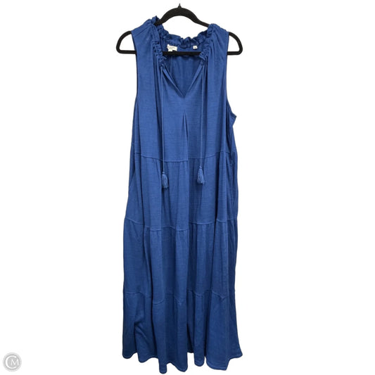 Dress Casual Maxi By Max Studio In Blue, Size: 3x