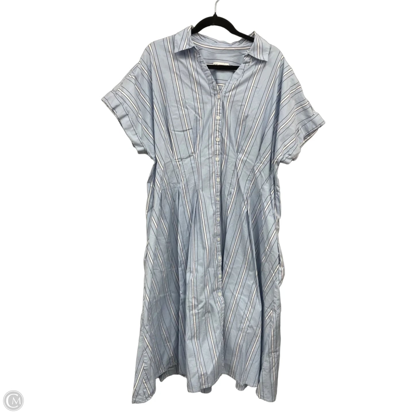 Dress Casual Midi By Ava & Viv In Striped Pattern, Size: 2x