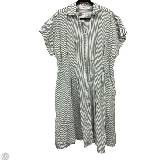 Dress Casual Midi By Ava & Viv In Striped Pattern, Size: 2x