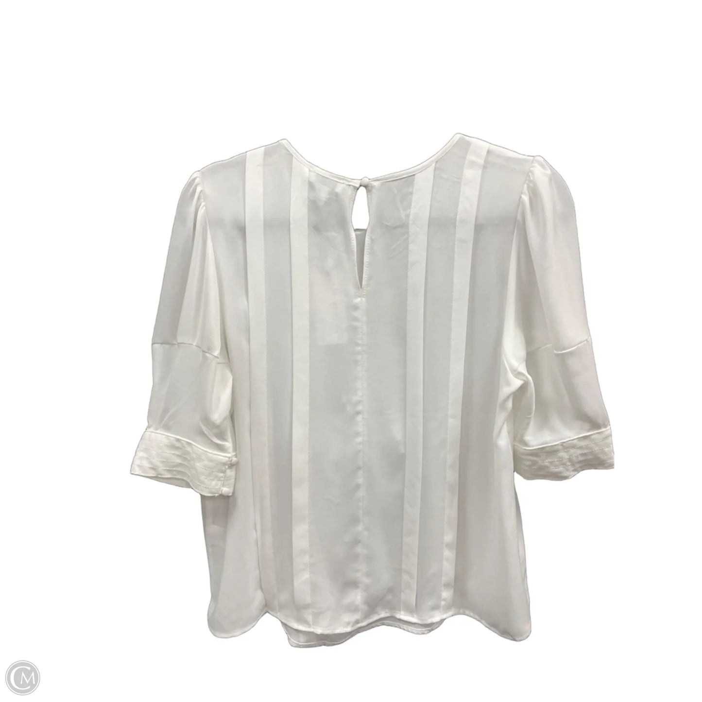 Top Short Sleeve By Current Air In White, Size: M