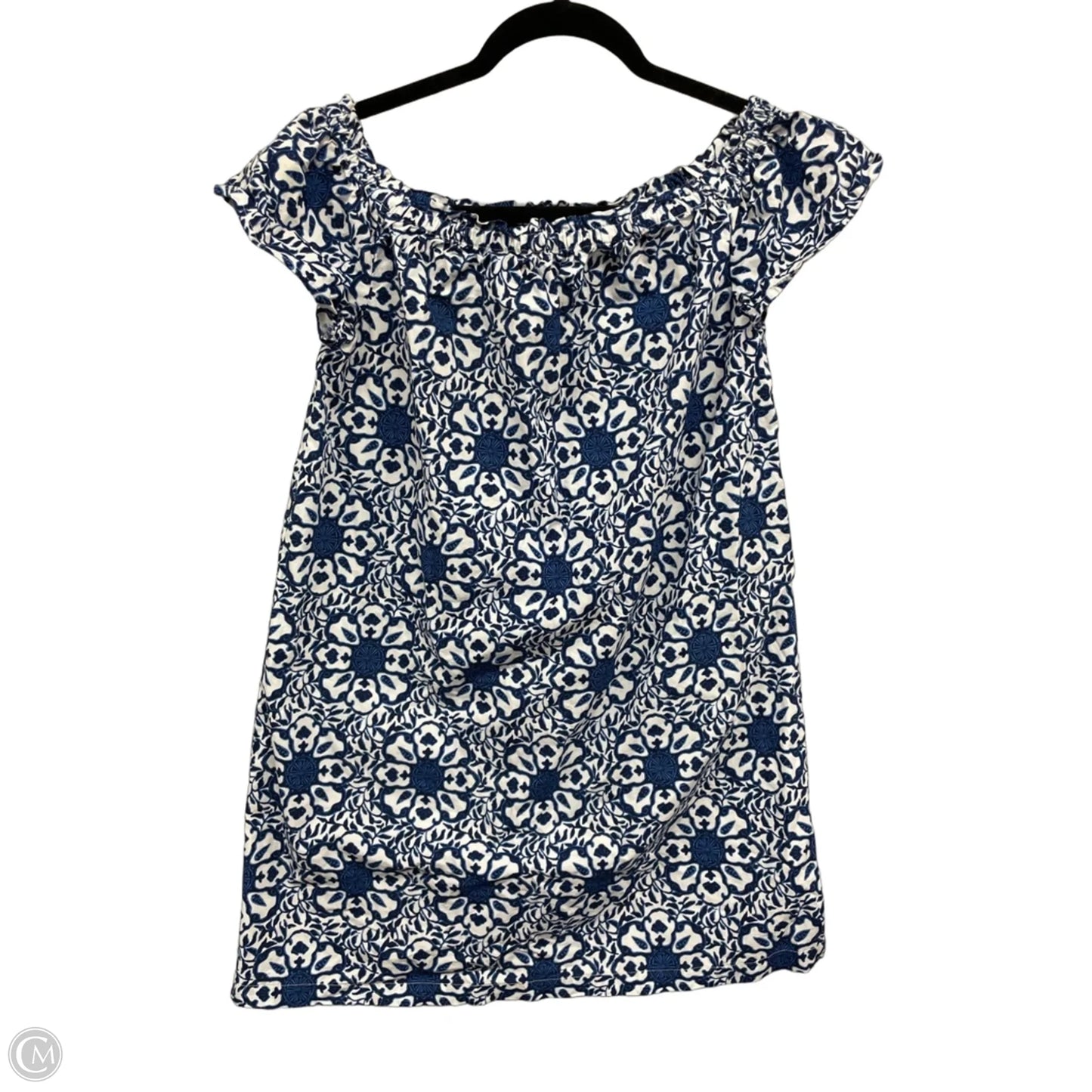 Dress Casual Short By Vineyard Vines In Blue & White, Size: Xs
