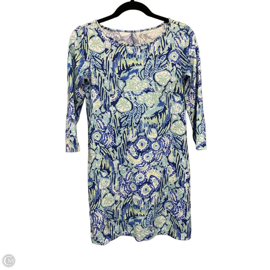 Dress Designer By Lilly Pulitzer In Blue & Green, Size: Xs
