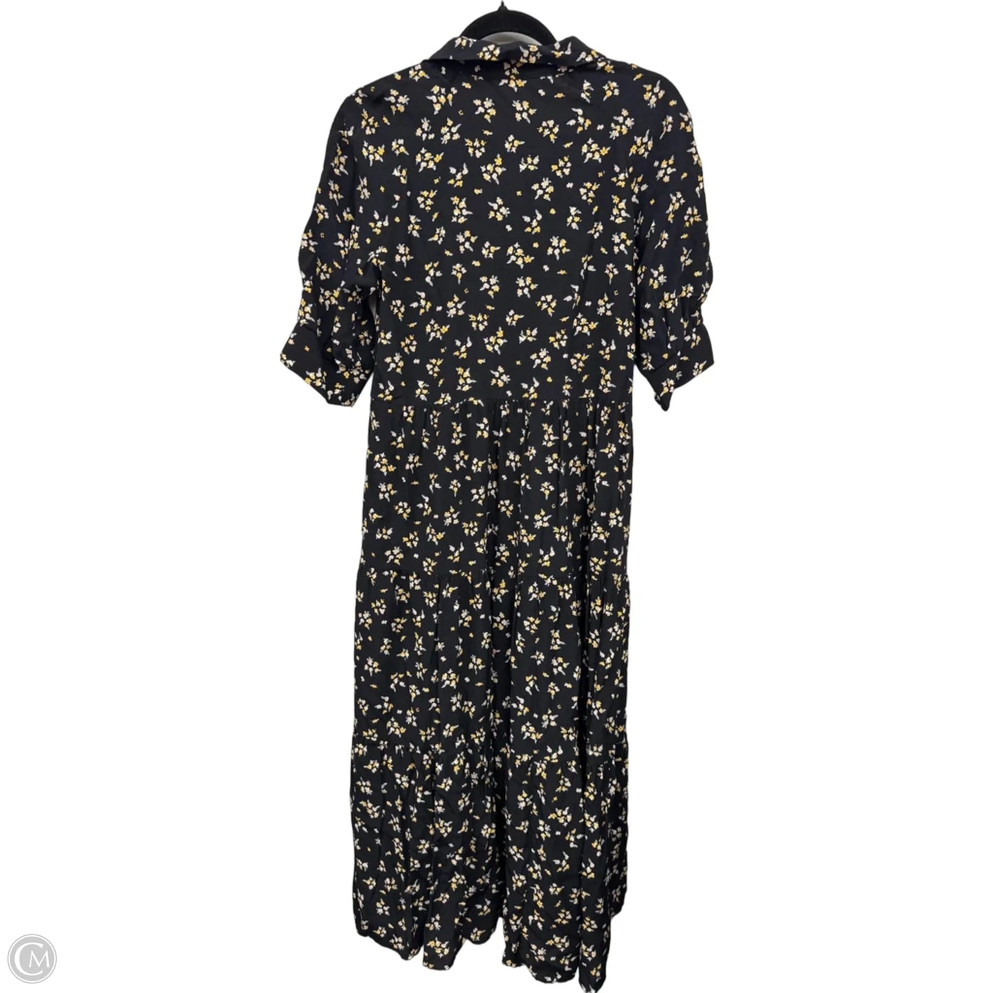 Dress Casual Midi By Zara In Floral Print, Size: Xs