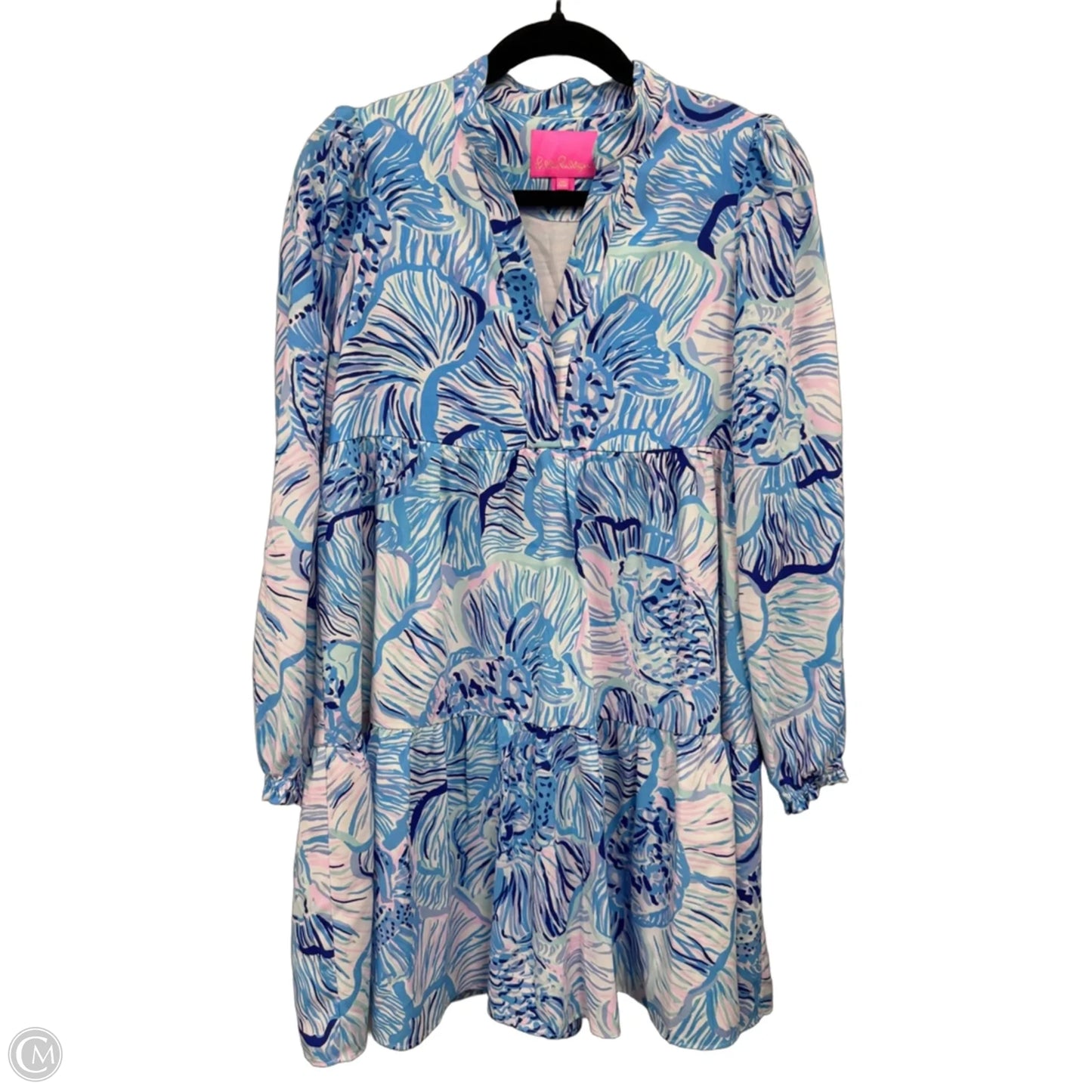Dress Designer By Lilly Pulitzer In Blue & Pink, Size: Xxs