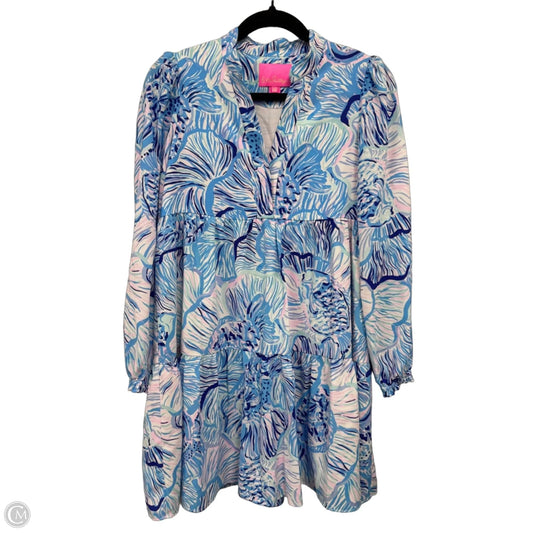 Dress Designer By Lilly Pulitzer In Blue & Pink, Size: Xxs