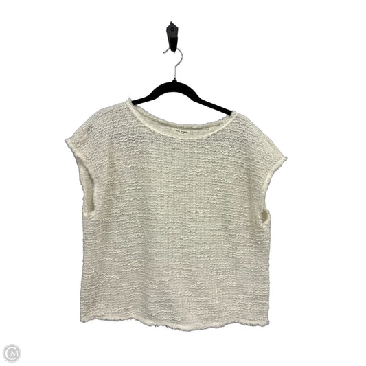 Top Short Sleeve By Max Studio In Cream, Size: Xl