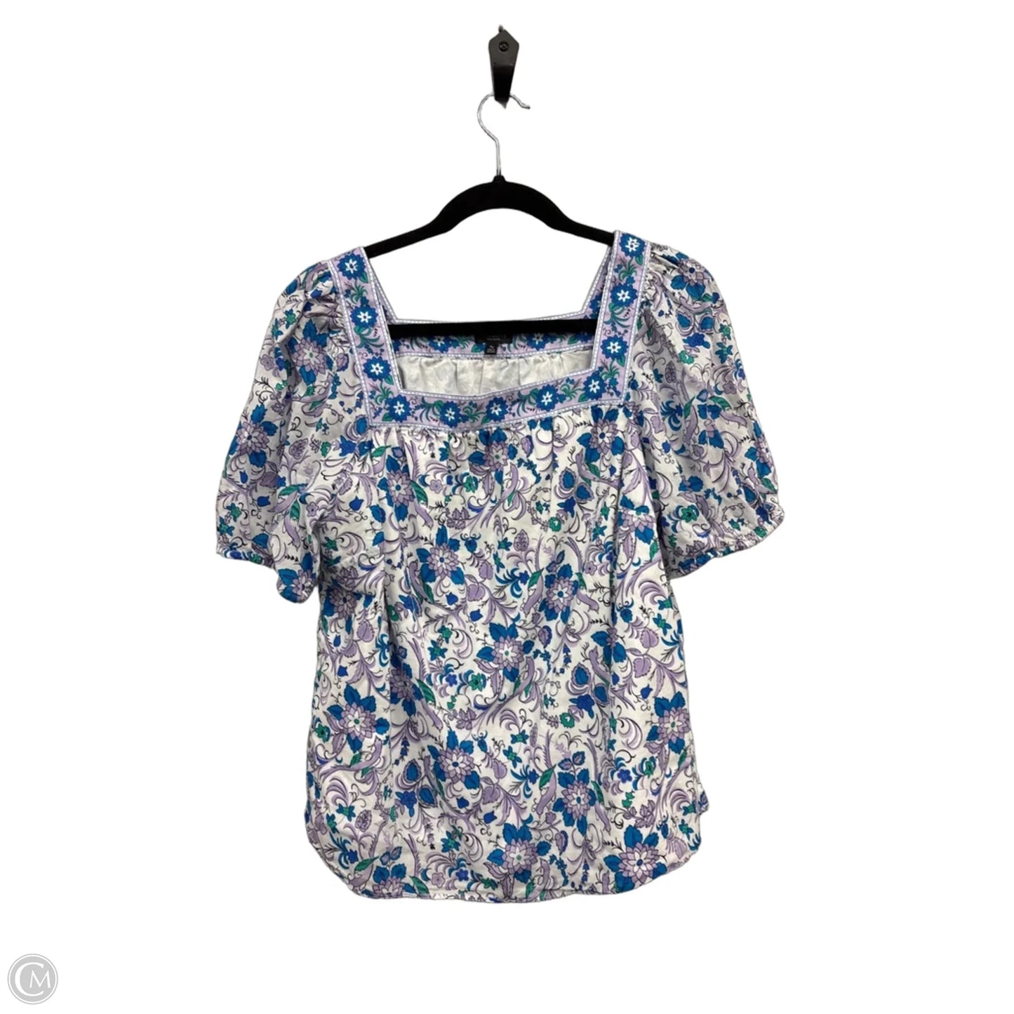 Top Short Sleeve By Talbots In Floral Print, Size: Xsp