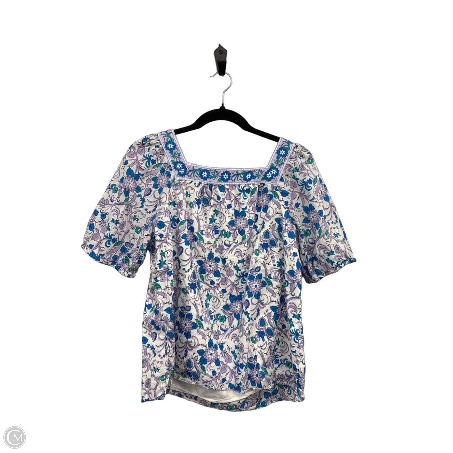 Top Short Sleeve By Talbots In Floral Print, Size: Xsp