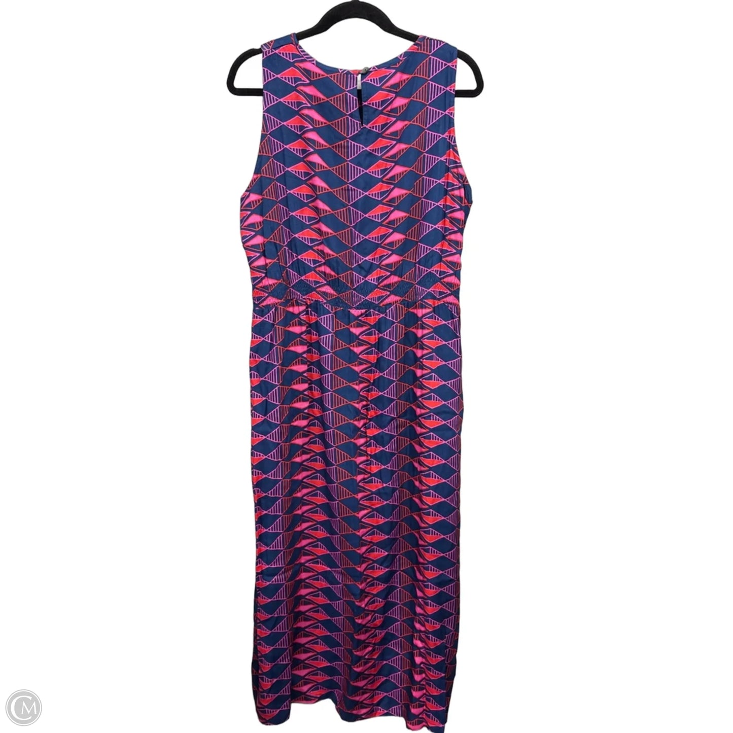 Dress Casual Maxi By Escapada Living In Blue & Pink, Size: Xl