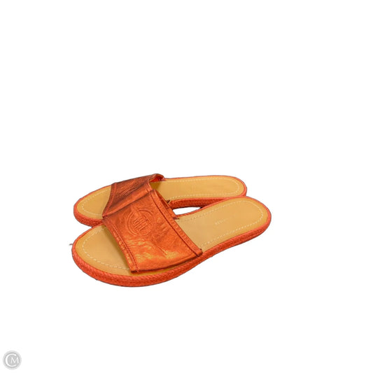 Sandals Flats By Tommy Hilfiger In Orange, Size: 6